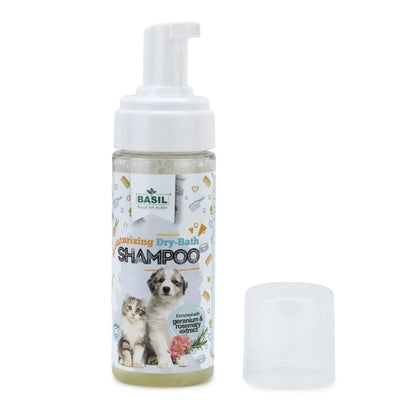 Basil Moisturizing Dry Foam Shampoo For Dogs And Cats - Cadotails