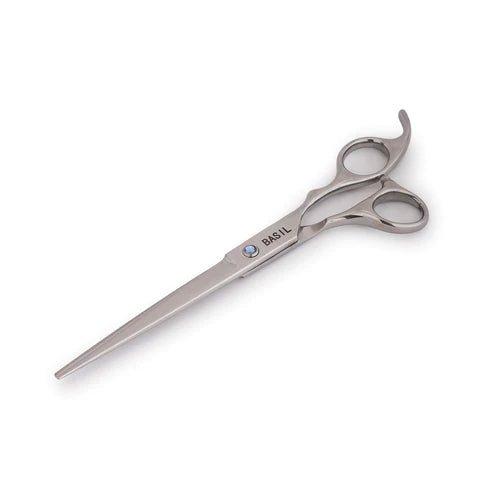 Basil Straight Pro Scissor For Pet Grooming | 7.5 Inches | Stainless Steel - Cadotails