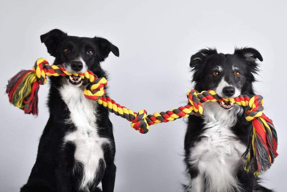 Gs Dog Rope Toy - 4 Knot Rope Tug Large - Cadotails