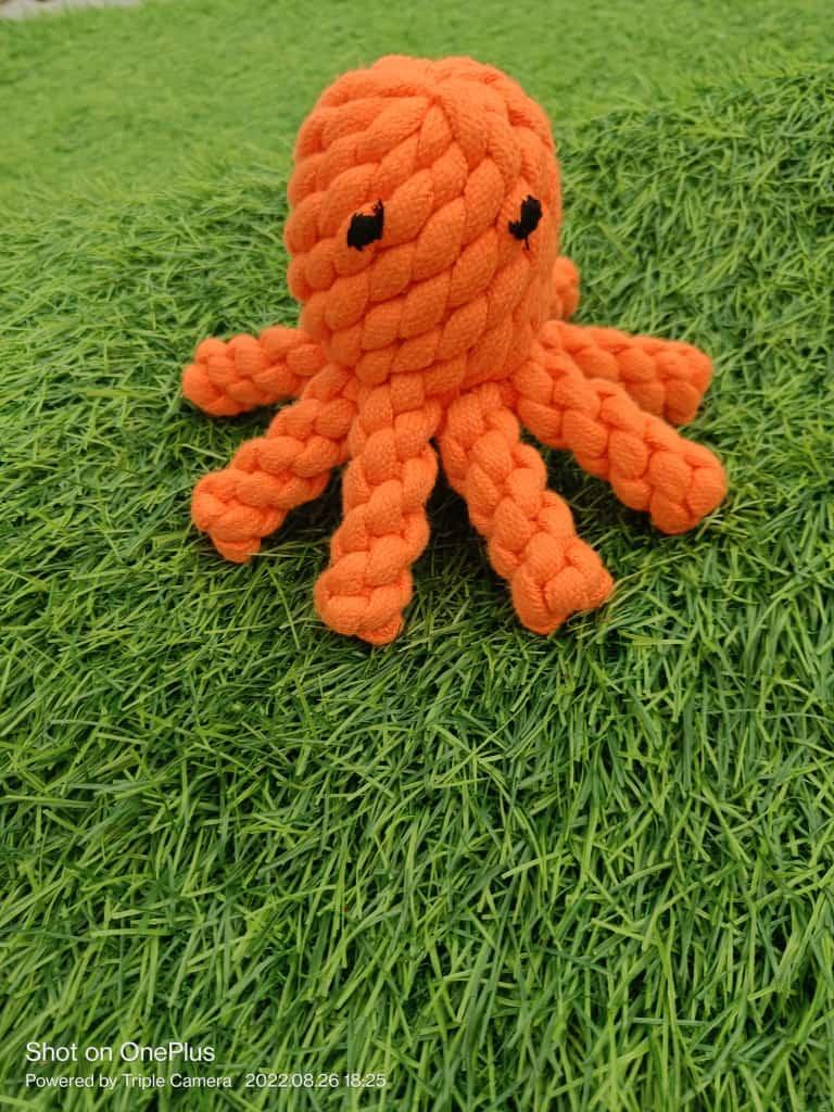 Gs Octopus Shaped Dog Rope Toy - Cadotails