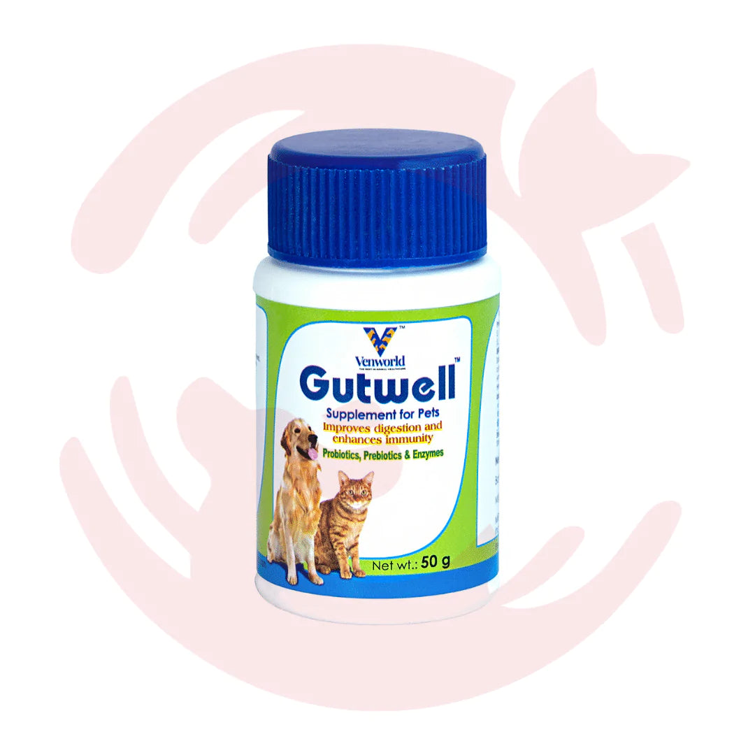 Venworld Gutwell Powder For Digestion And Immunity Supplement For Dogs & Cats - Cadotails