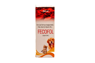 Corise Fecofol Syrup Iron & Folic Acid Supplement For Dogs & Cats