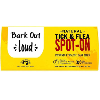 Bark Out Loud By Vivaldis Natural Tick & Flea Spot-On 10-30 Kgs For Dogs - Cadotails