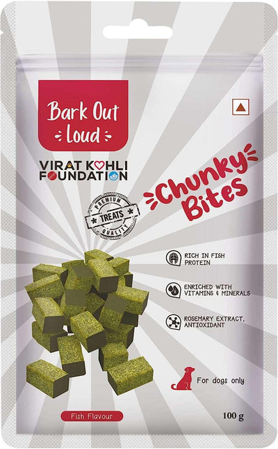 Bark Out Loud Chunky Bites 100G Dog Treat - Cadotails