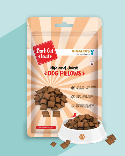 Bark Out Loud Hip And Joint Dog Pillows 100g Dog Treat - Cadotails