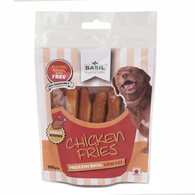 Basil Chicken Fries 100G Dog Treat - Cadotails