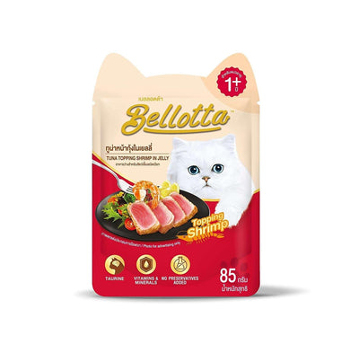 Bellotta Tuna Topping Shrimp In Jelly 85G Cat Wet Food - Cadotails