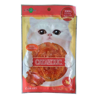 Cataholic Neko Cat Soft Chicken Jerky Sliced 30G Cat Treat - Cadotails