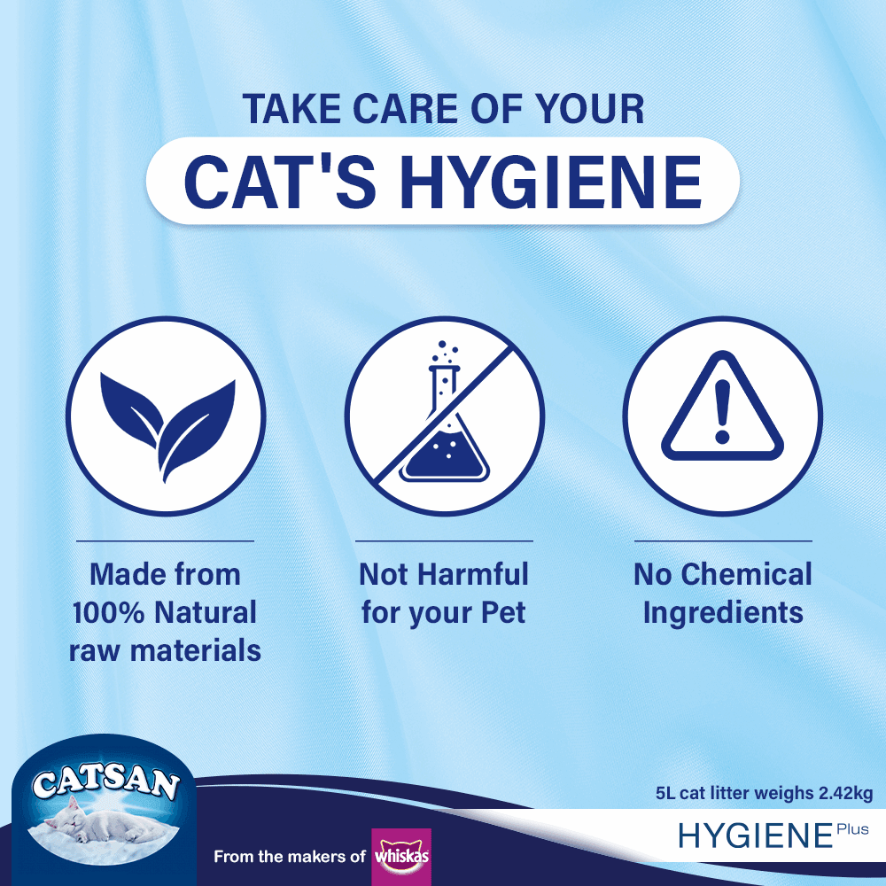 Catsan Hygiene Plus Triple Odor Control 100% Natural Cat Litter - Cadotails