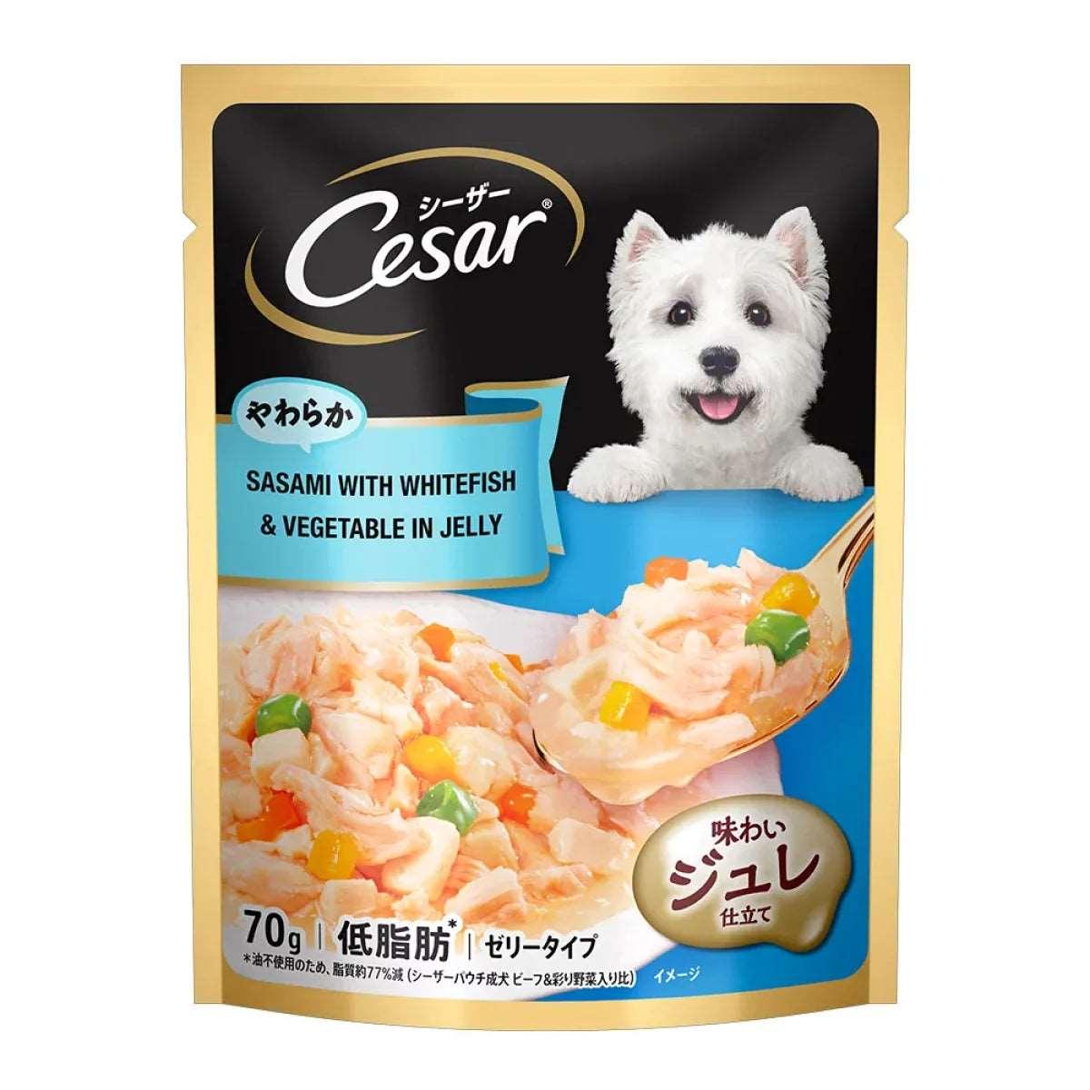 Cesar Sasami With Whitefish & Vegetables In Jelly  Adult Dog Wet Food