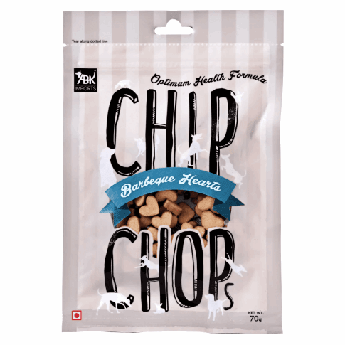 Chip Chops Barbeque Hearts Dog Treat - Cadotails