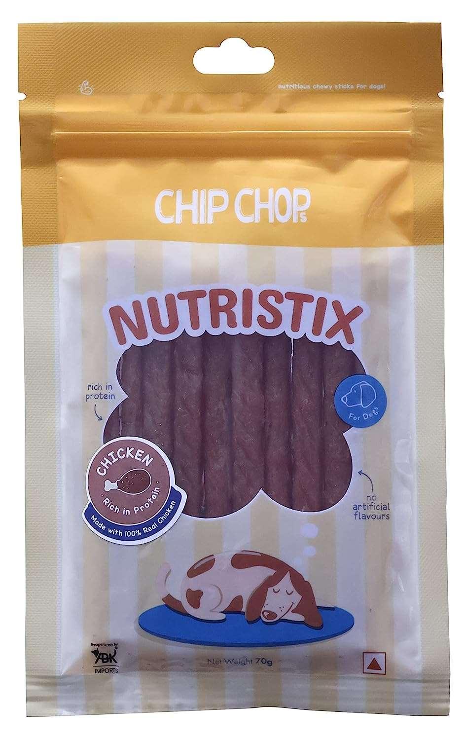 Chip Chops Nutristix Chicken Flavour 70g Dog Treat - Cadotails