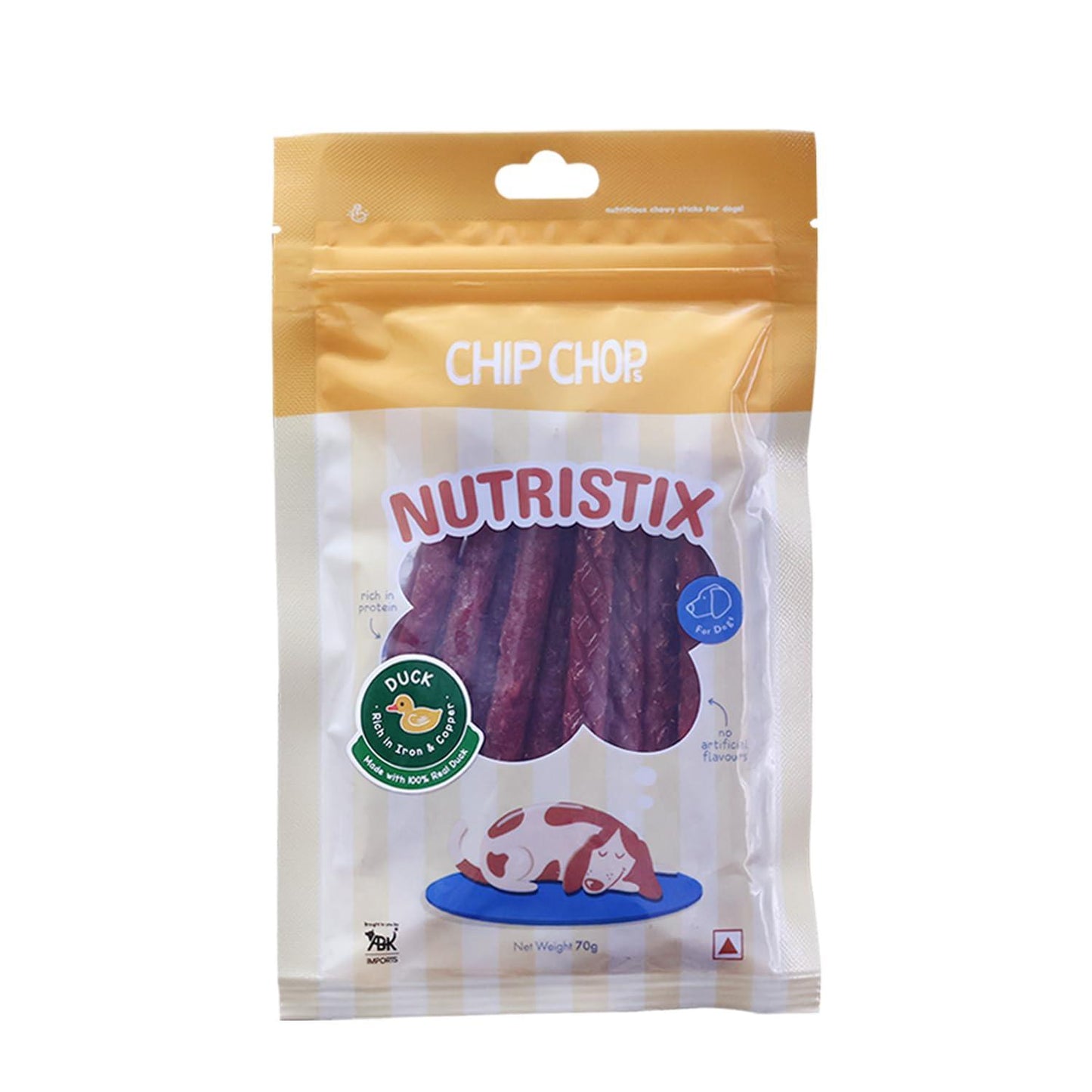 Chip Chops Nutristix Duck 70g Dog Treat - Cadotails