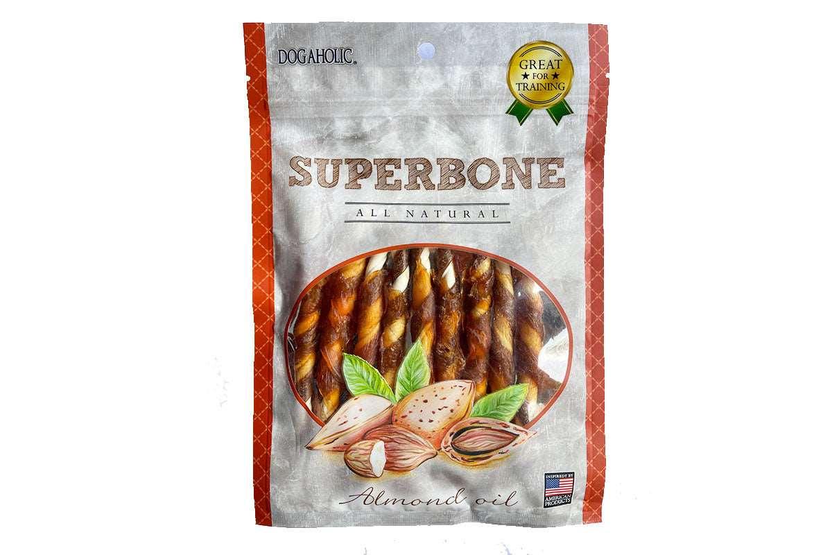 Dogaholic Super Bone Knotted Almond Oil Dog Treat - Cadotails