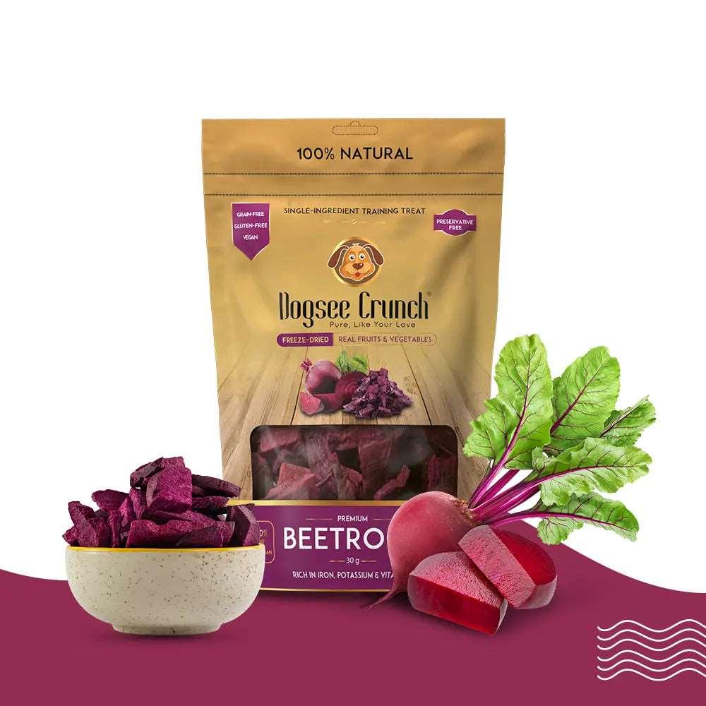 Dogsee Crunch Beetroot Dog Treat - Cadotails