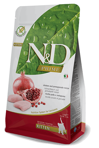 Farmina N&D Chicken & Pomegranate Grain Free Kitten Cat Dry Food - Cadotails