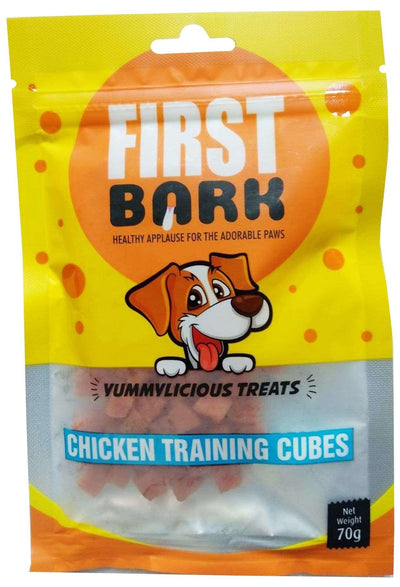 First Bark Chicken Training Cubes 70G Dog Treat - Cadotails