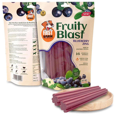 First Bark Fruity Blast Blueberry Zing 225G Dog Treat - Cadotails