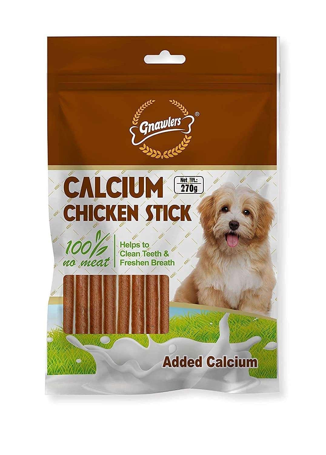 Gnawlers Calcium Chicken Sticks Dog Treat - Cadotails