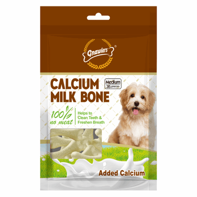 Gnawlers Calcium Milk Bone Dog Treat - Cadotails