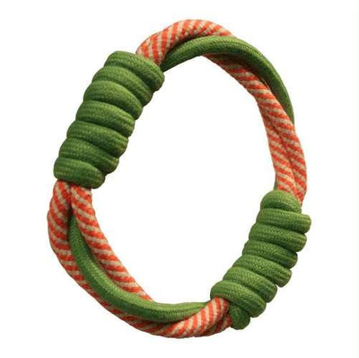 Gs Knotted Durable Ring Simple Teething Rope Toy For Dogs