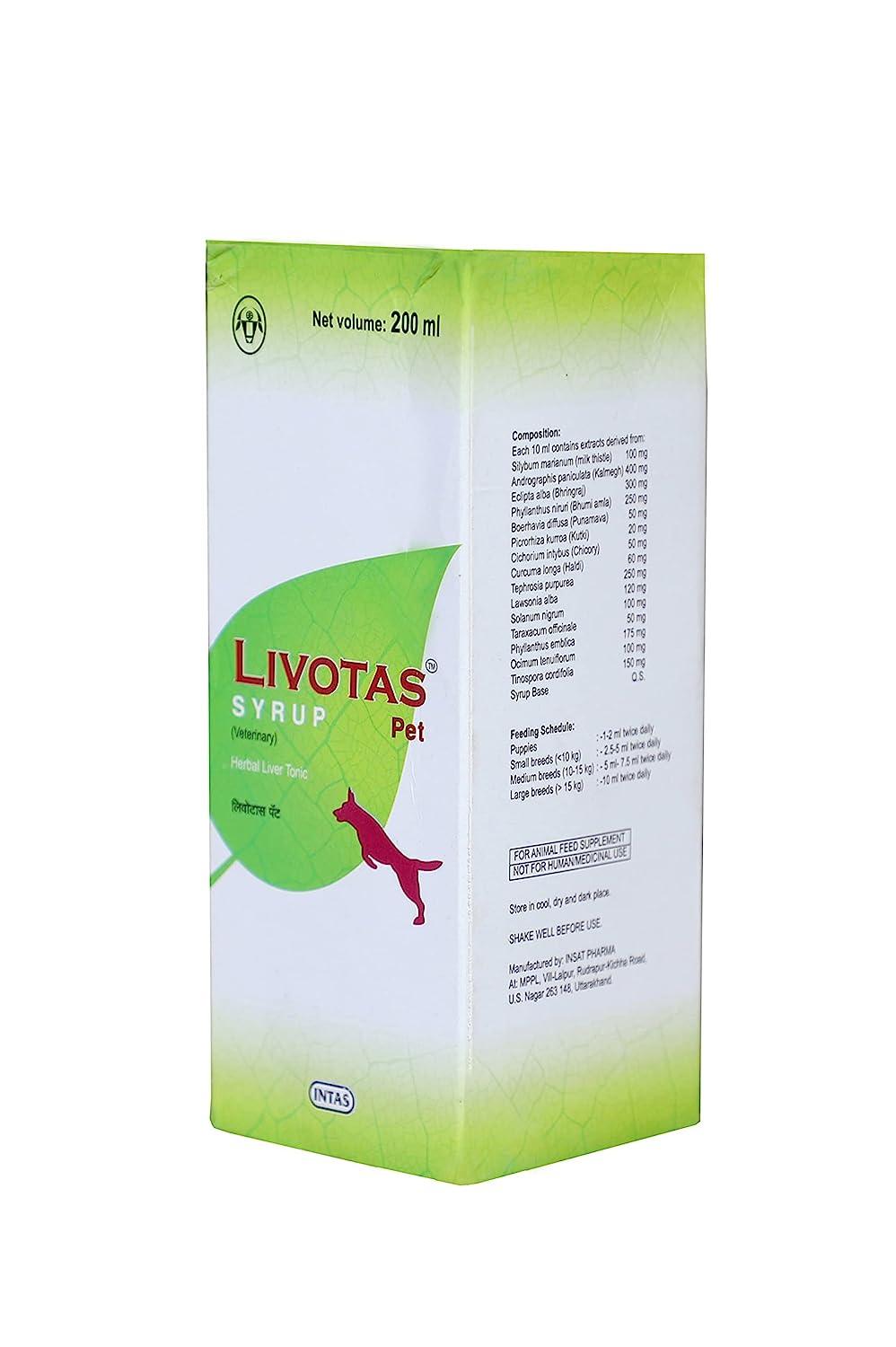 Intas Livotas Herbal Liver Syrup For Dogs - Cadotails