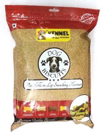 Kennel Dog Biscuits Medium Mix Non-Veg Flavour 1Kg Dog Biscuits - Cadotails