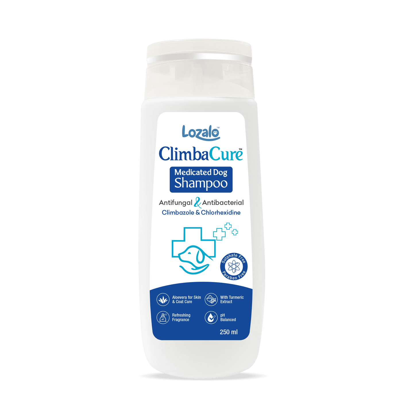 Lozalo Climba Cure Medicated Shampoo For Dogs - Cadotails