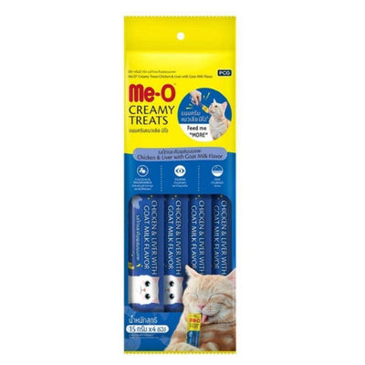 Me-O Creamy Treats Chicken & Liver With Goat Milk Flavour Cat Treats - Cadotails
