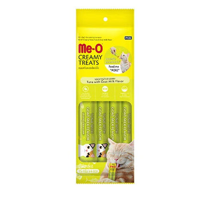 Me-O Creamy Treats Tuna With Goat Milk Flavour Cat Treats - Cadotails