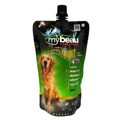 Mybeau Vitamin & Mineral Tasty Oil Supplement 300Ml For Dogs - Cadotails