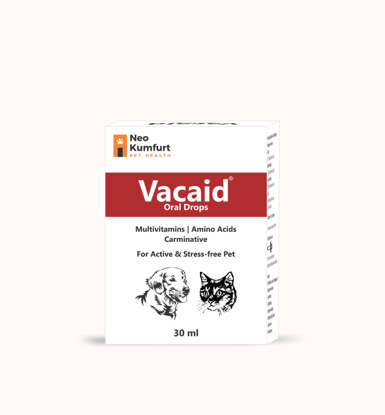 Neo Kumfurt Vacaid Oral Drops For Active & Stress Free For Dogs & Cats - Cadotails