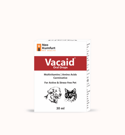 Neo Kumfurt Vacaid Oral Drops For Active & Stress Free For Dogs & Cats - Cadotails