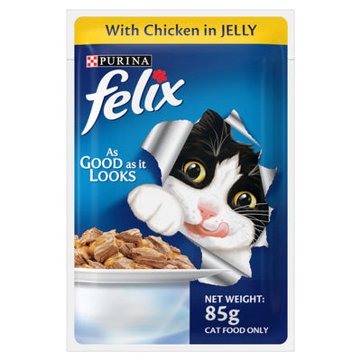 Purina Felix Chicken with Jelly Adult Cat Wet Food - Cadotails