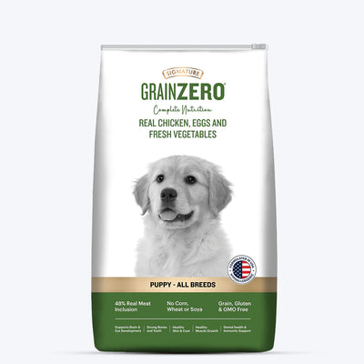 Signature Grain Zero Puppy Dog Dry Food-Chicken and Egg and vegetables - Cadotails