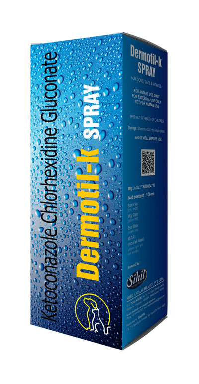 Sihil Dermotil-K Spray For Dogs & Cats - Cadotails