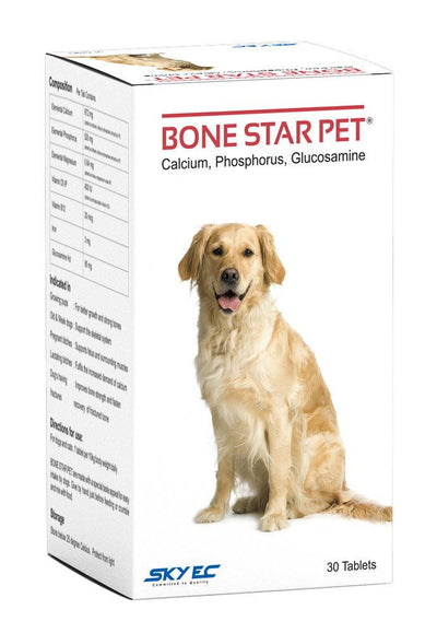Skyec Bone Star Pet 30Tablets For Dogs - Cadotails