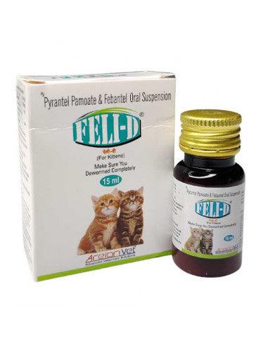 Areionvet Feli-D Oral Suspension Cat Deworming Syrup - Cadotails