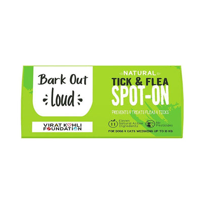 Bark Out Loud By Vivaldis Natural Tick & Flea Spot-On Upto 10Kgs For Dogs & Cats - Cadotails