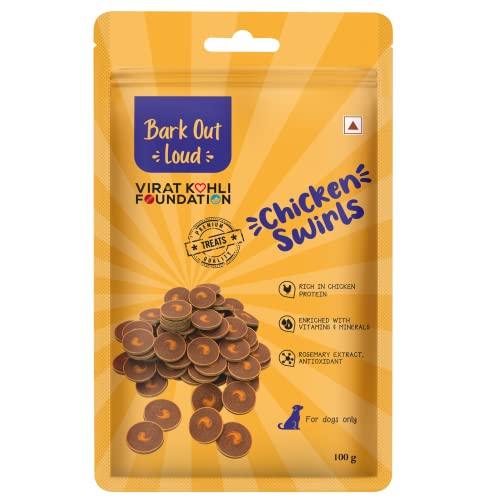 Bark Out Loud Chicken Swirls 100G Dog Treat - Cadotails