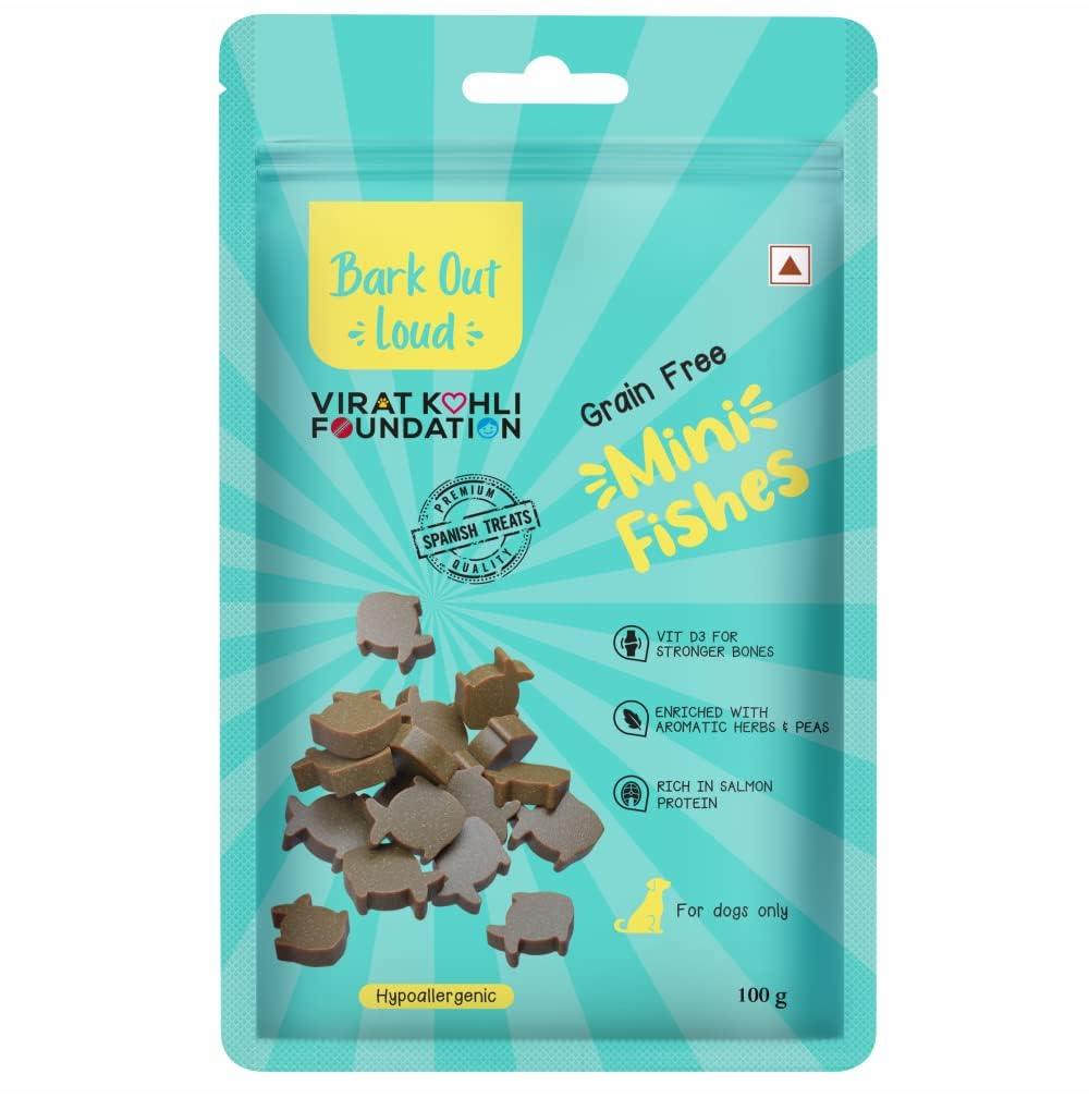 Bark Out Loud Mini Fishes 100G Dog Treat - Cadotails