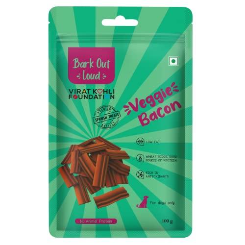 Bark Out Loud Veggie Bacon 100G Dog Treat - Cadotails