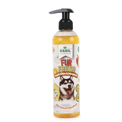 Basil Fur Fresh Deep Cleansing Vegan Shampoo (Apple Cider & Mandarin) For Dogs - Cadotails