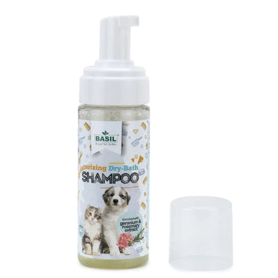 Basil Moisturizing Dry Foam Shampoo For Dogs And Cats - Cadotails
