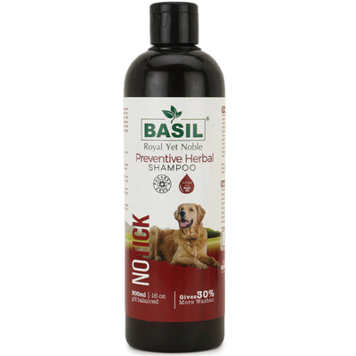 Basil No Tick Preventive Herbal Shampoo For Dogs - Cadotails