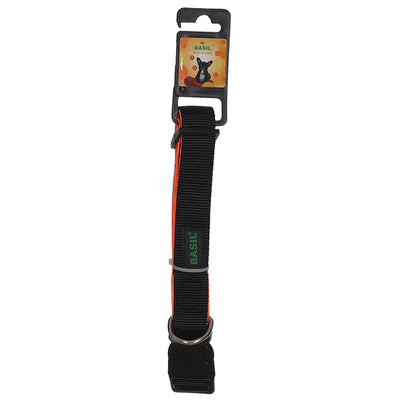 Basil Padded Adjustable Collar For Dogs & Puppies (Black) - Cadotails