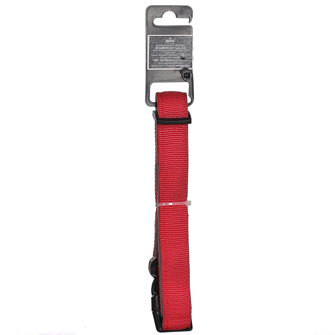 Basil Padded Adjustable Collar For Dogs & Puppies (Red) - Cadotails