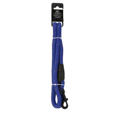 Basil Rope Leash For Dogs, 4 Feet (Solid Blue) - Cadotails