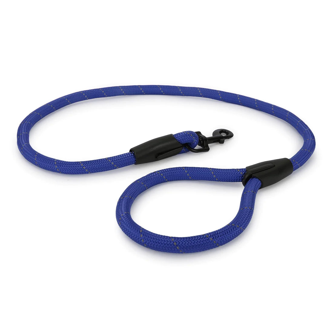 Basil Rope Leash For Dogs, 4 Feet (Solid Blue) - Cadotails