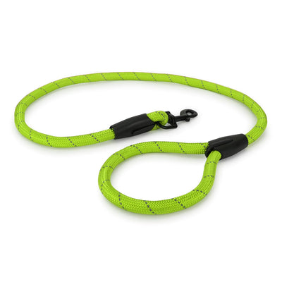 Basil Rope Leash For Dogs, 4 Feet (Solid Green) - Cadotails